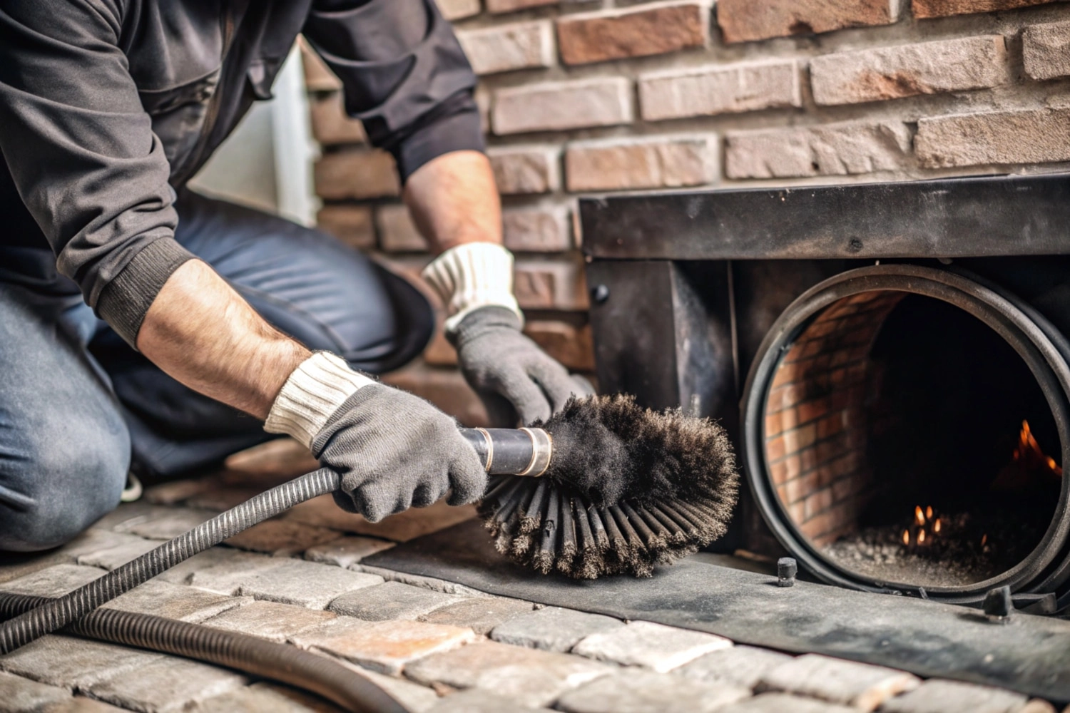 Nettoyage chemin&eacute;e